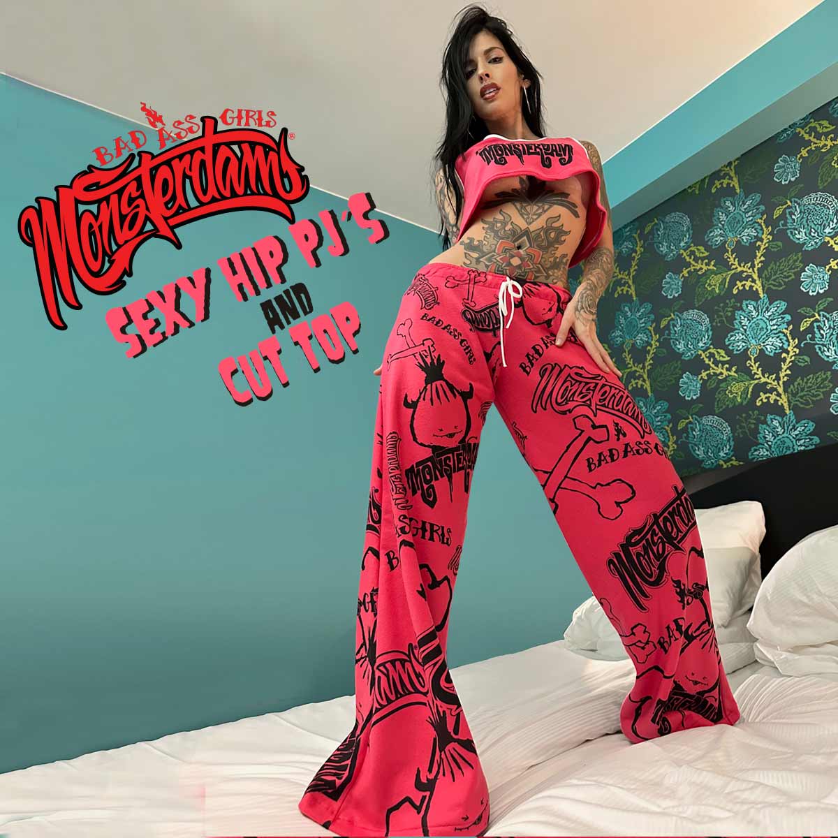 Pj Groovy Hip Monsterdam in Red