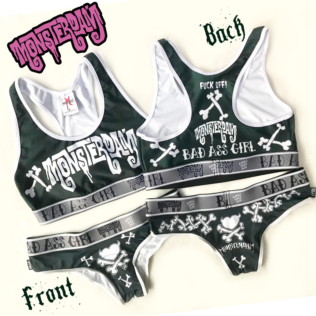 Set of Panty and Top logo Monsterdam