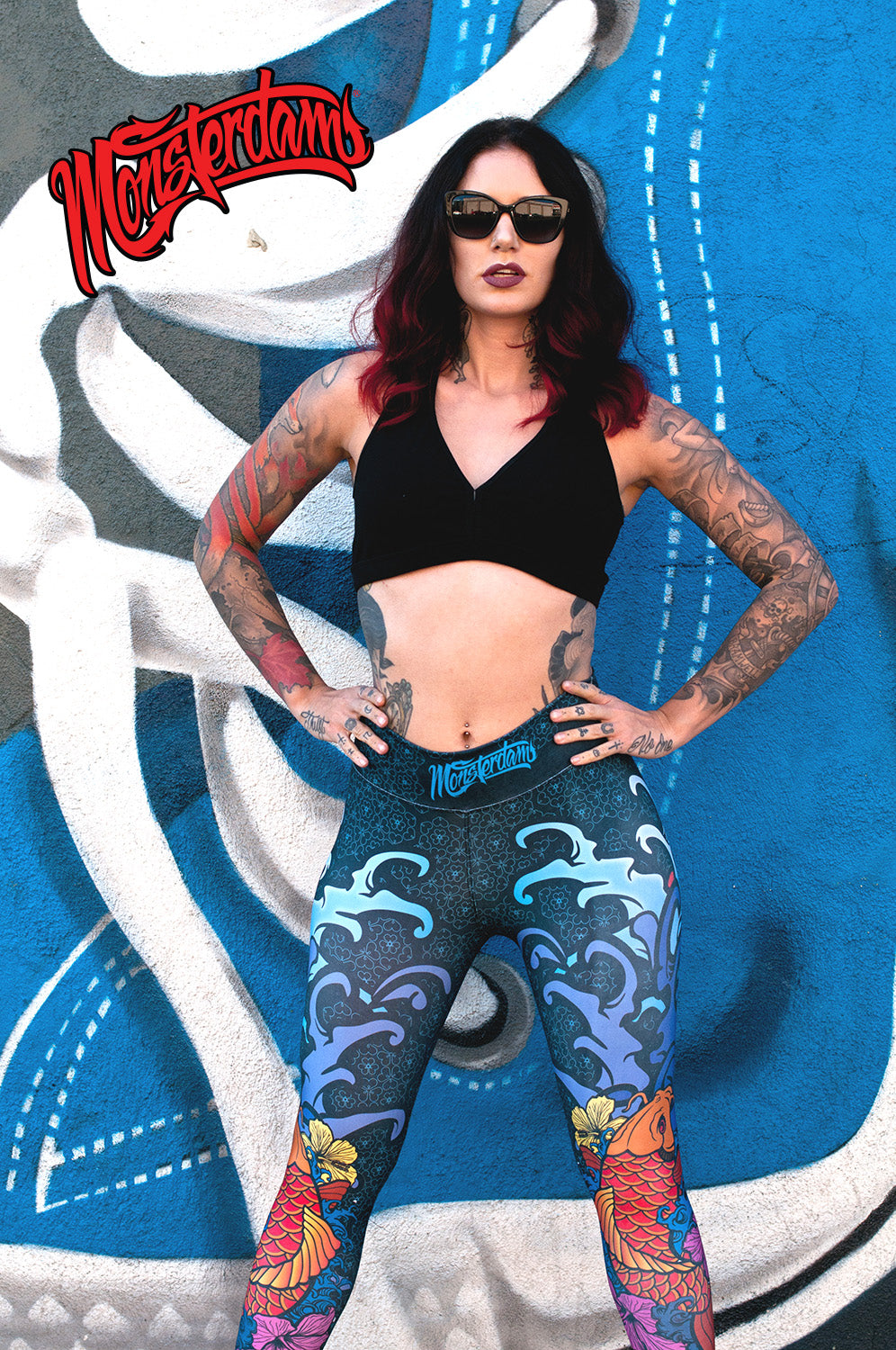 Fitness Leggings Koi Fish