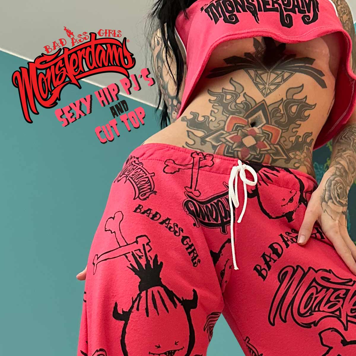Pj Groovy Hip Monsterdam in Red