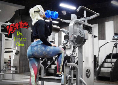 Fitness Leggings GRUNGE USA Flag.