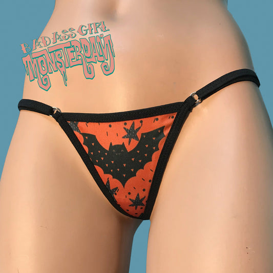 Mini Y-String Halloween Bat